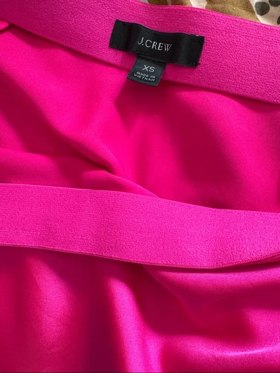 J Crew Pink Satin Slip Skirt XS - Picture 4 of 5